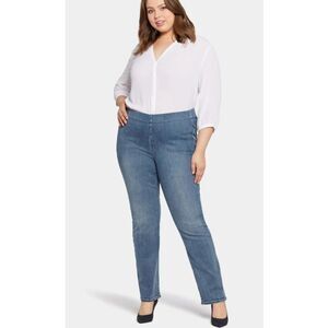 NYDJ Bailey Relaxed Jeans Size 16 Straight Leg Stretch Denim
